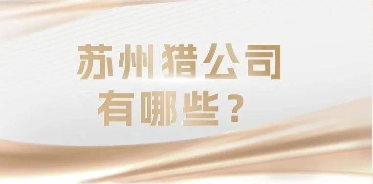 苏州五大猎头公司概览